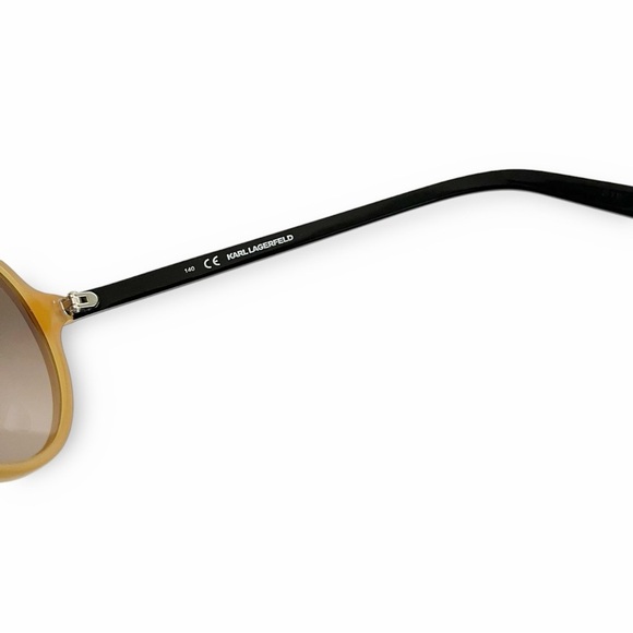 Karl Lagerfeld Womens Matte Yellow Black Aviator Designer Sunglasses KL792S - Picture 6 of 10